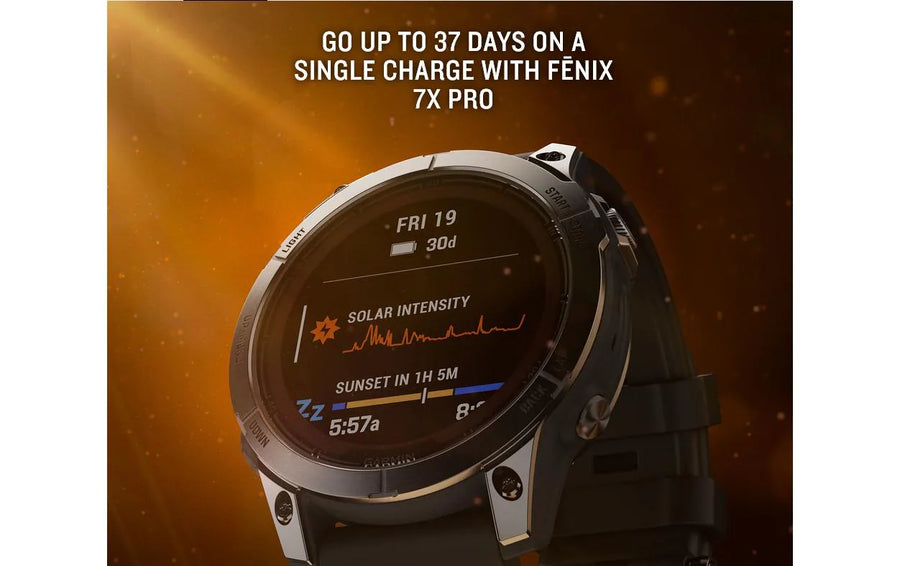 GARMIN Orologio sportivo GPS Fenix 7X Pro – Solar Edition