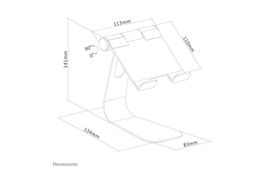 Neomounts by NewStar Supporto da pavimento DS15-050SL1, Argento