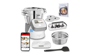 Moulinex Küchenmaschine i-Companion Touch XL Silber/Weiss