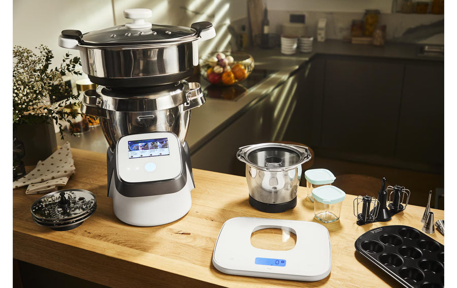 Moulinex Robot da cucina i-Companion Touch XL Argento/Bianco