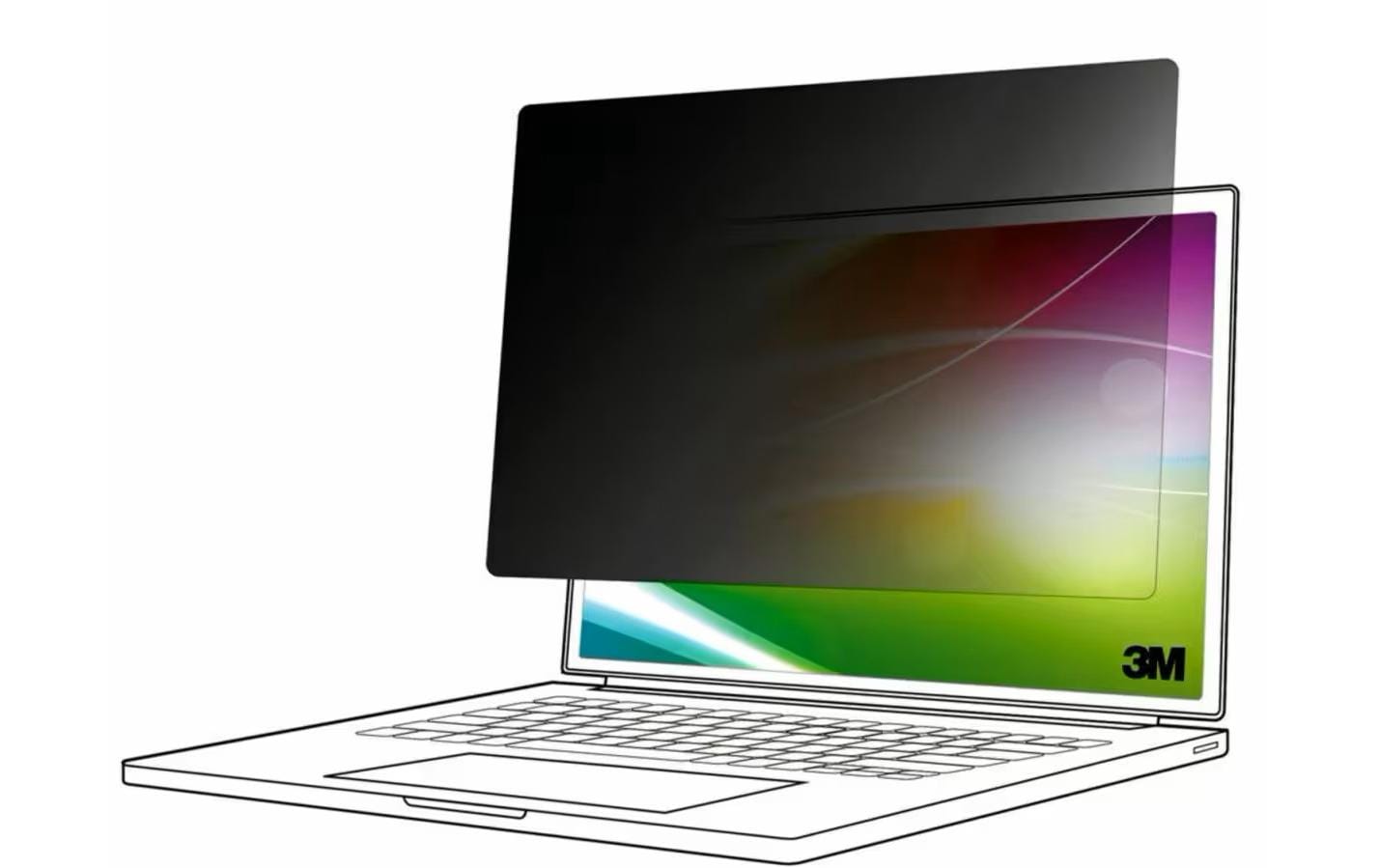 3M Bright Screen Privacy Filter Fullscreen 13.3 " / 16:9