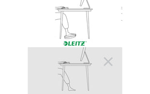 Leitz Fussstütze Ergo Grau