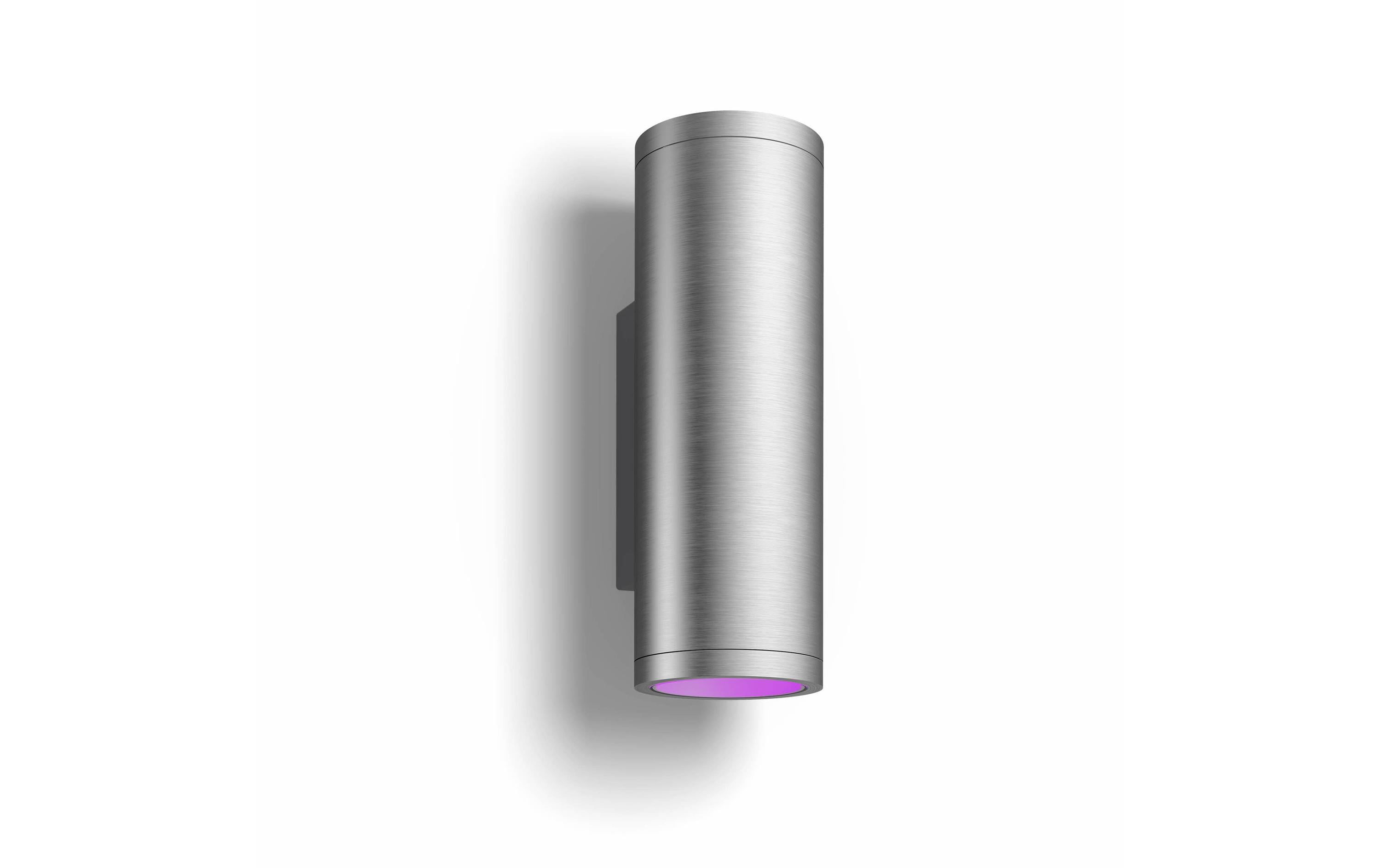 Philips Hue White & Color Ambiance Outdoor Appear Wandleuchte Edelstahl