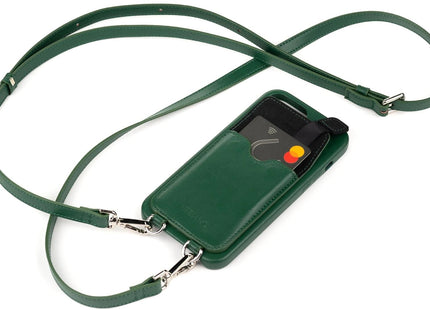 Urbany's Necklace Case Handekette+ iPhone 15 Plus Racing Green