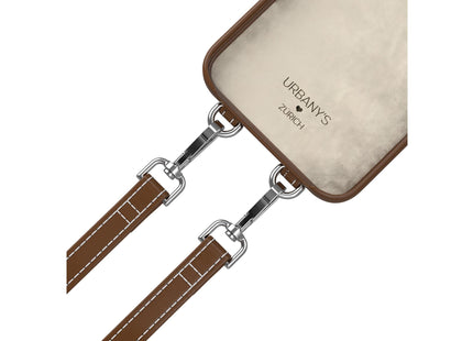 Urbany's Necklace Case Handekette+ iPhone 15 Pro Espresso Martini