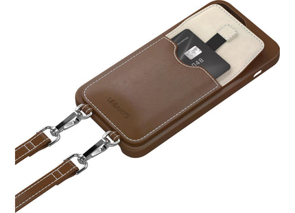 Urbany's Necklace Case Handekette+ iPhone 15 Pro Espresso Martini