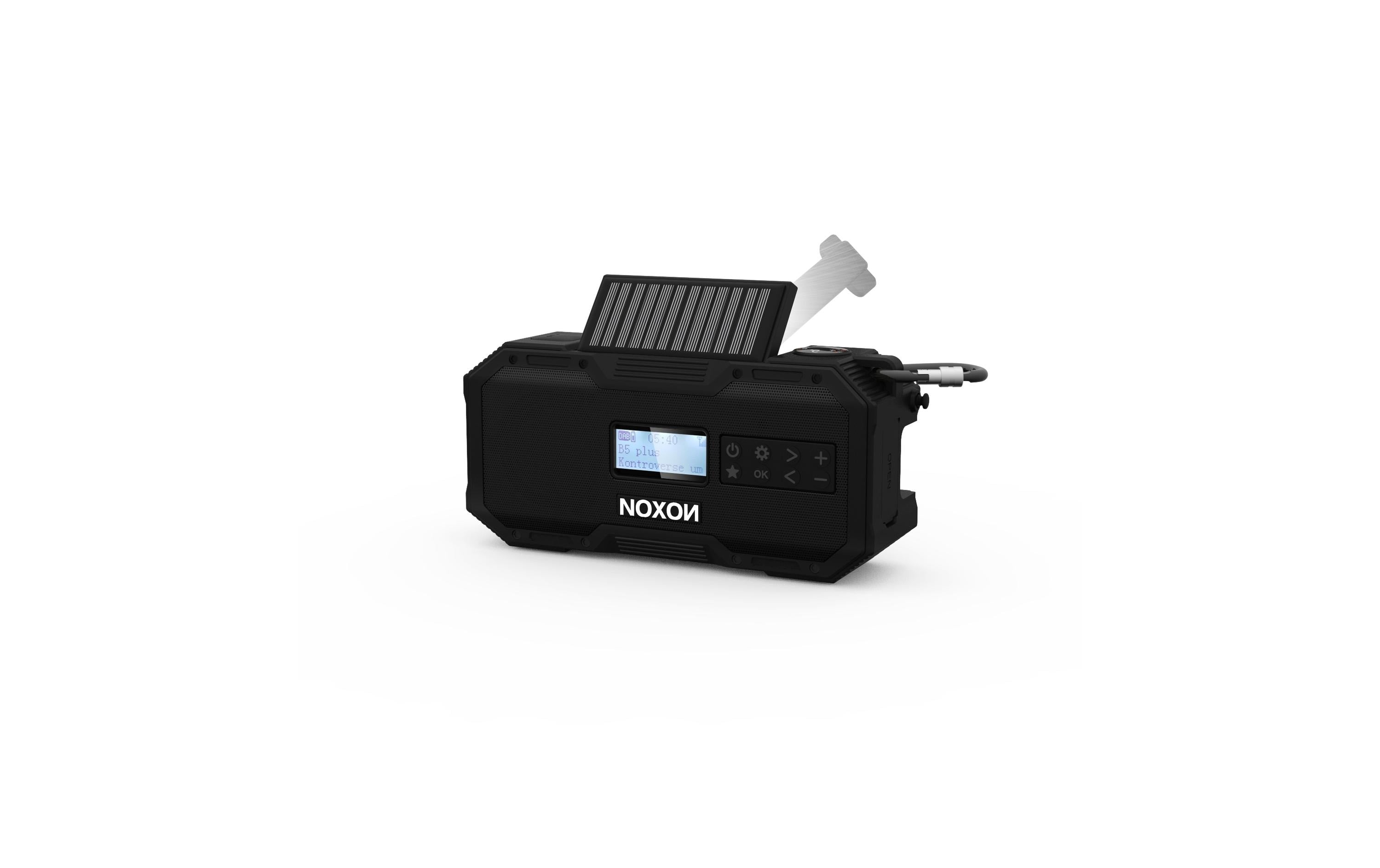 Noxon DAB+ Radio Dynamo Solaire 411 Noir