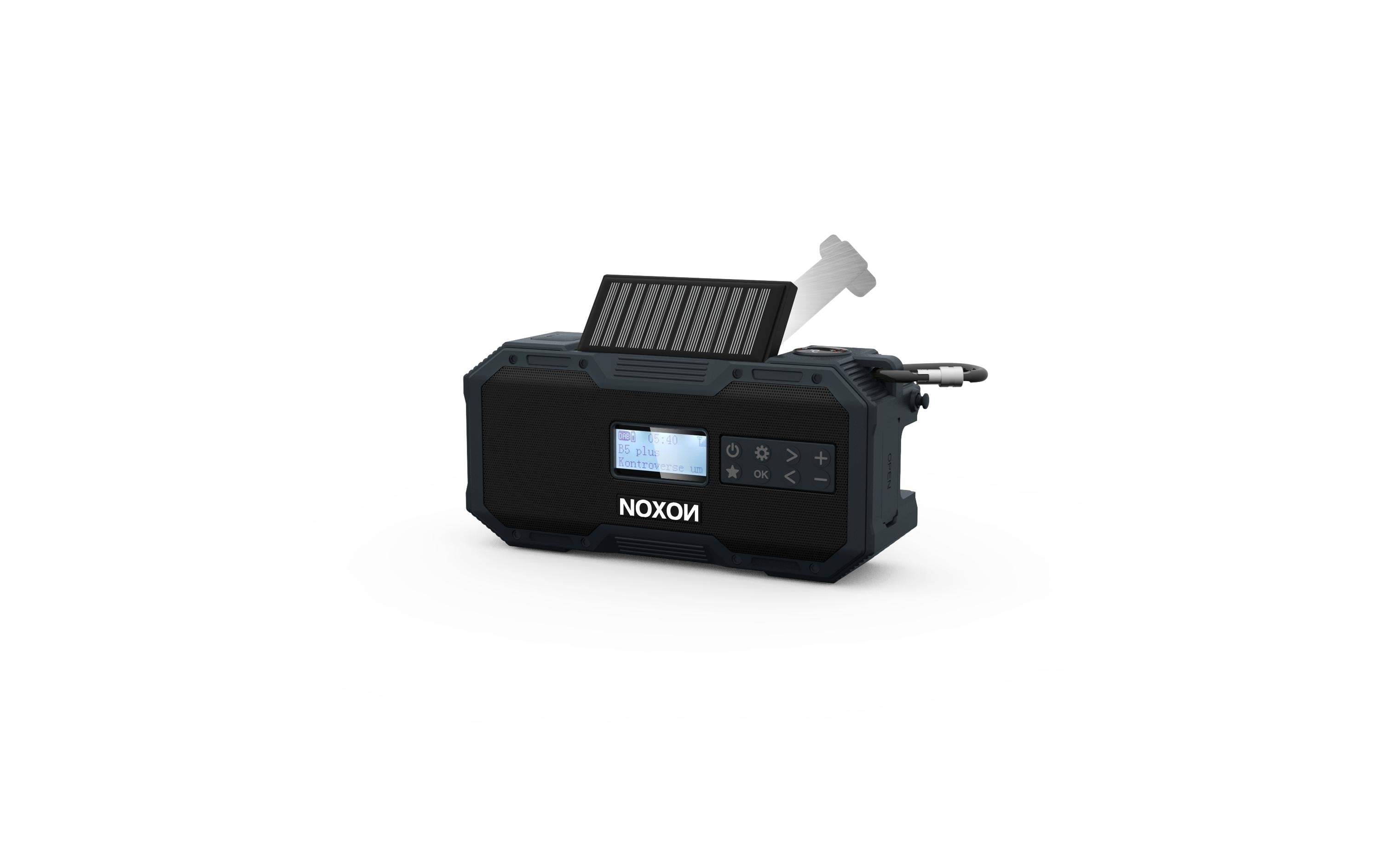 Noxon DAB+ Radio Dynamo Solaire 411 Anthracite