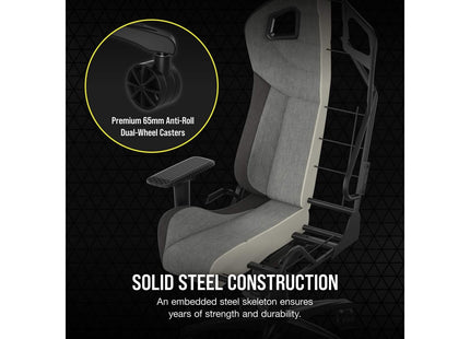 Chaise de jeu Corsair T3 Rush (2023) Gris