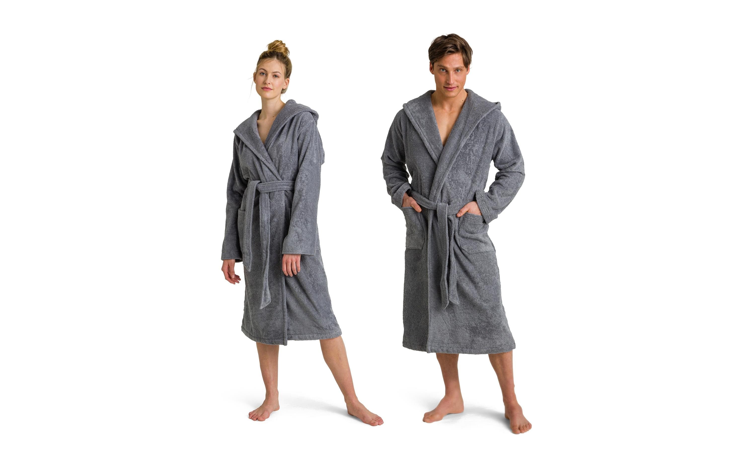 Möve Bademantel Superwuschel S, Stone Gray