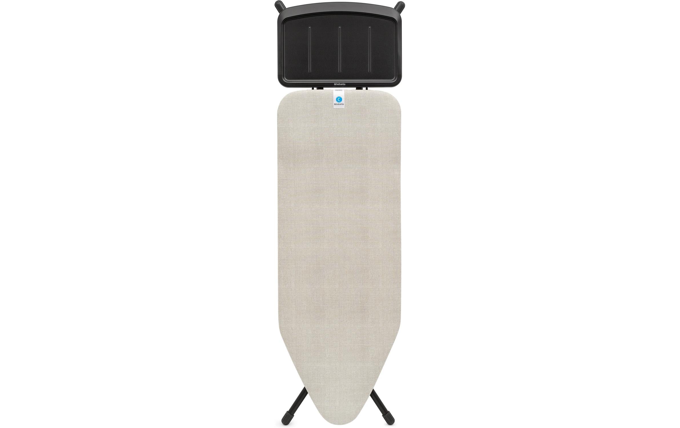 Brabantia Bügeltisch mit Dampfbügeleisenablage Denim Grey 124 x 45 cm