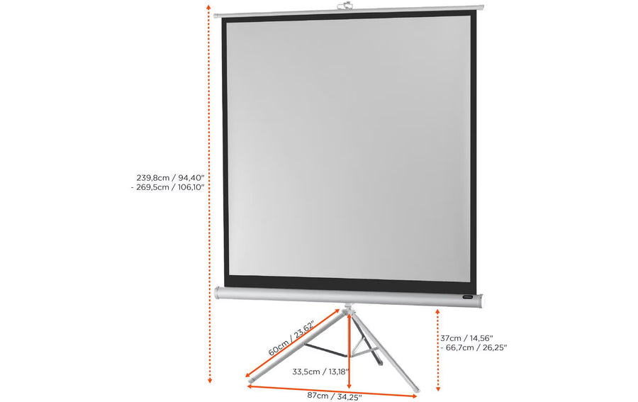 Celexon Stativleinwand Eco 184x184 cm 1:1 Weiss
