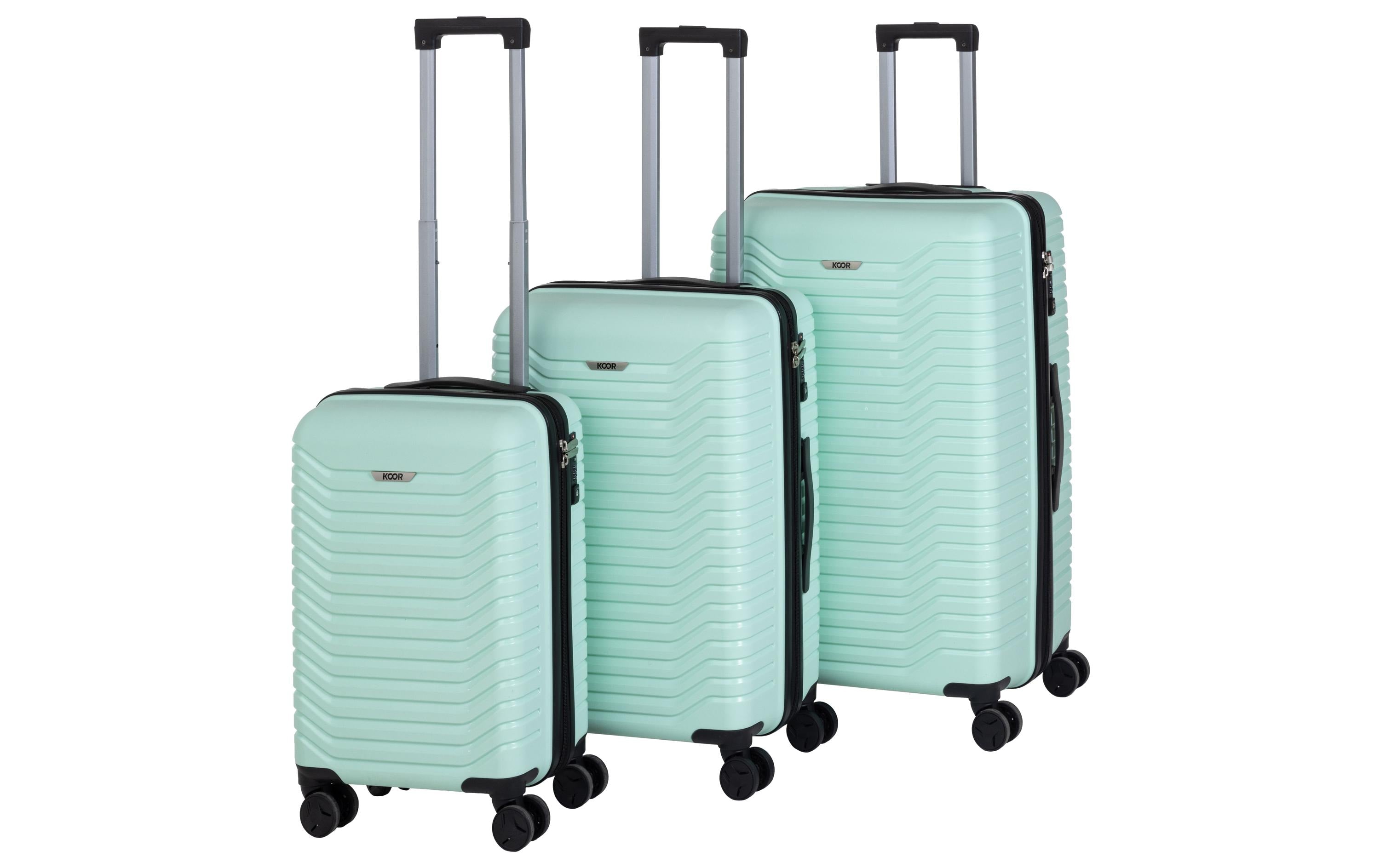 KOOR Manila 3-piece travel suitcase set, Mint