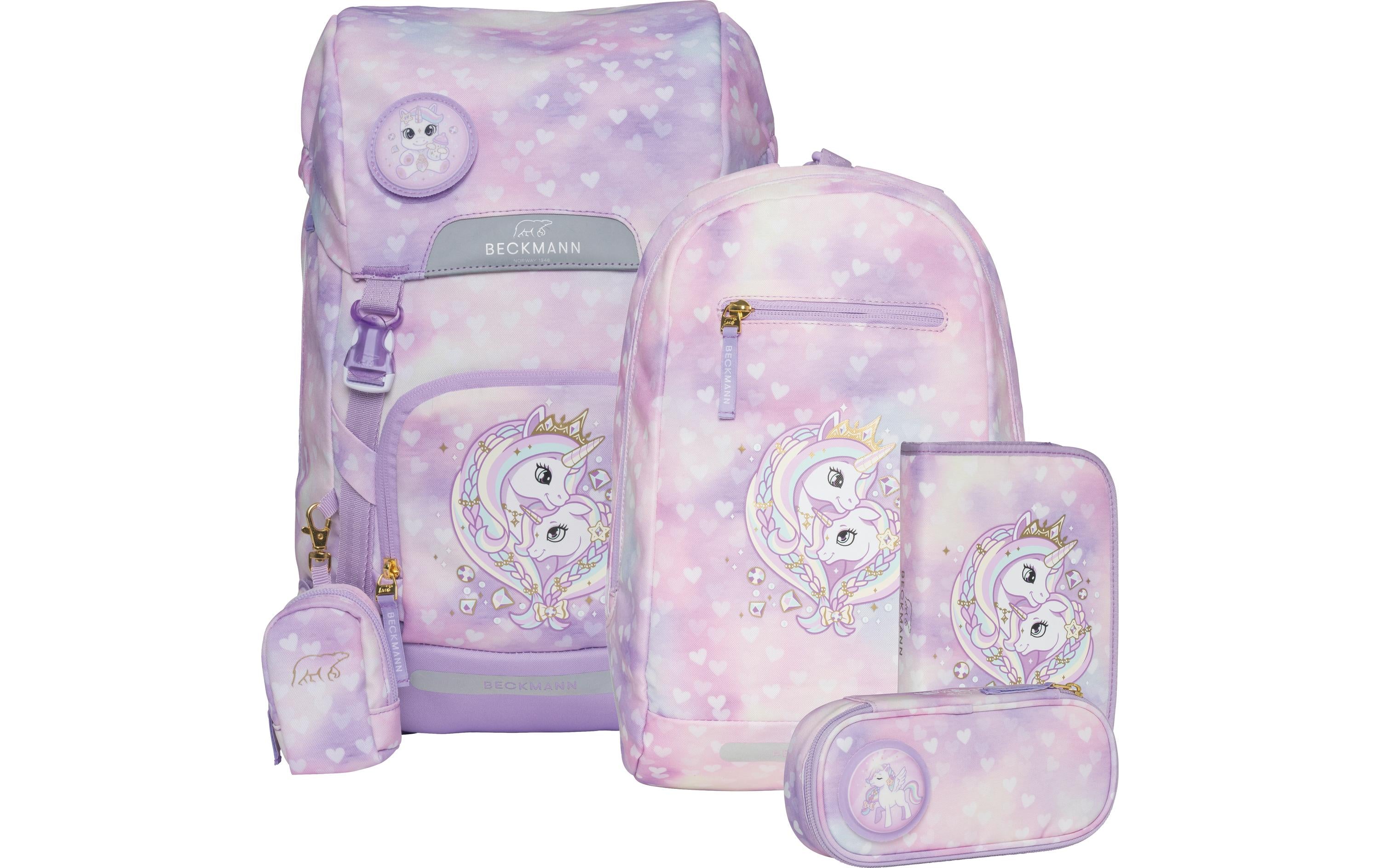 Beckmann Schulthek-Set Classic Unicorn Princess 6-teilig