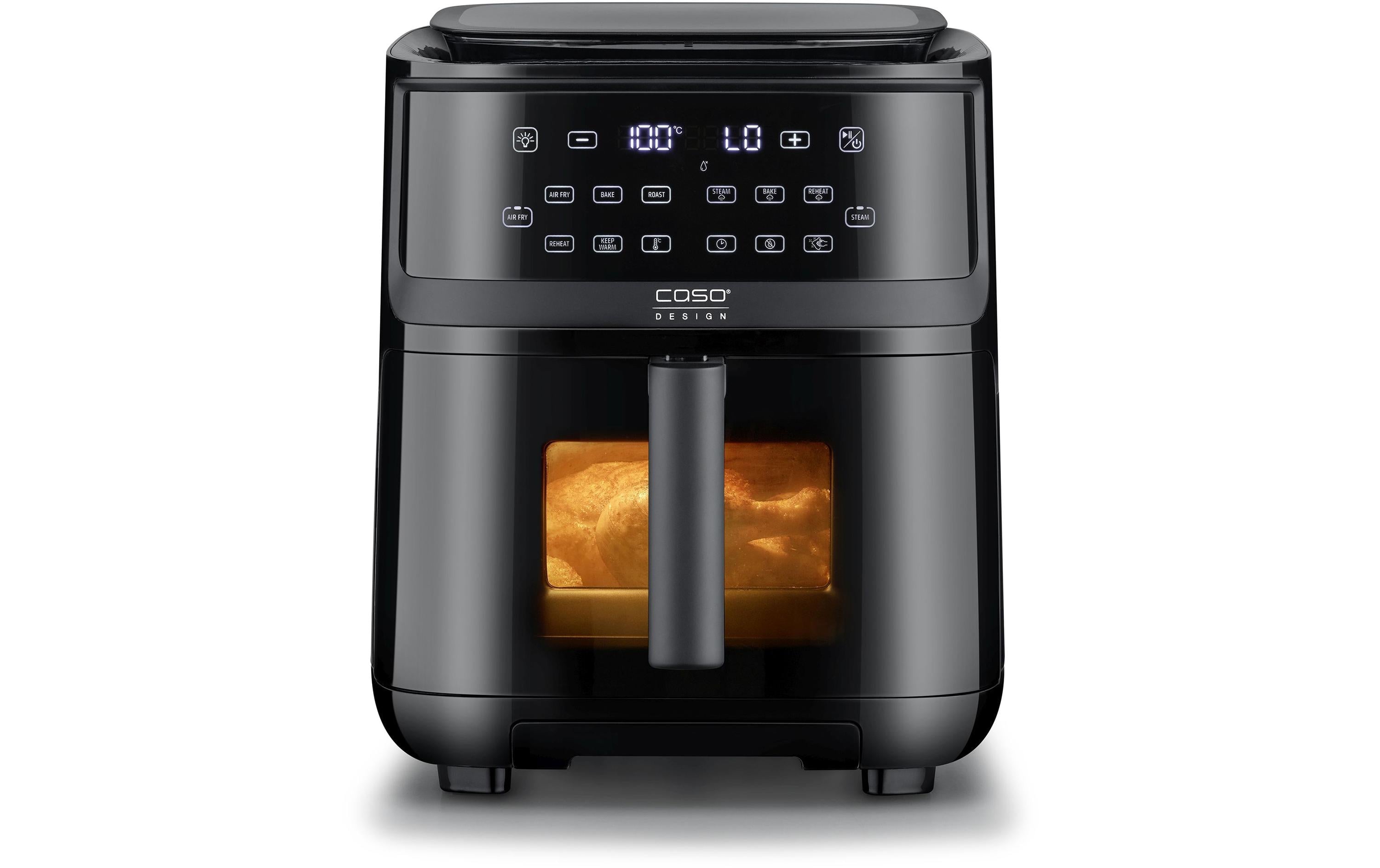 Caso Heissluft-Fritteuse AirFry & Steam 700 7 l, Schwarz