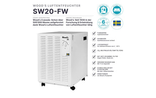 Wood's Entfeuchter SW20-FW (90 m²)