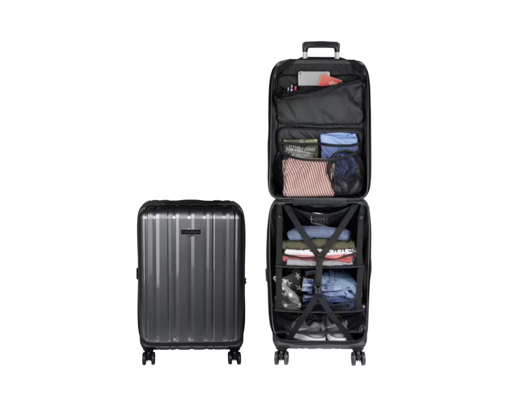 CASYRO Stand-Up Koffer Medium, 80L, Anthrazit