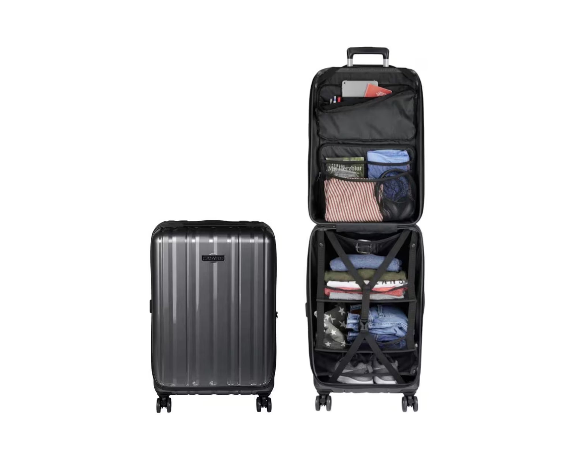 CASYRO Stand-Up Koffer Large, 120L, Anthrazit