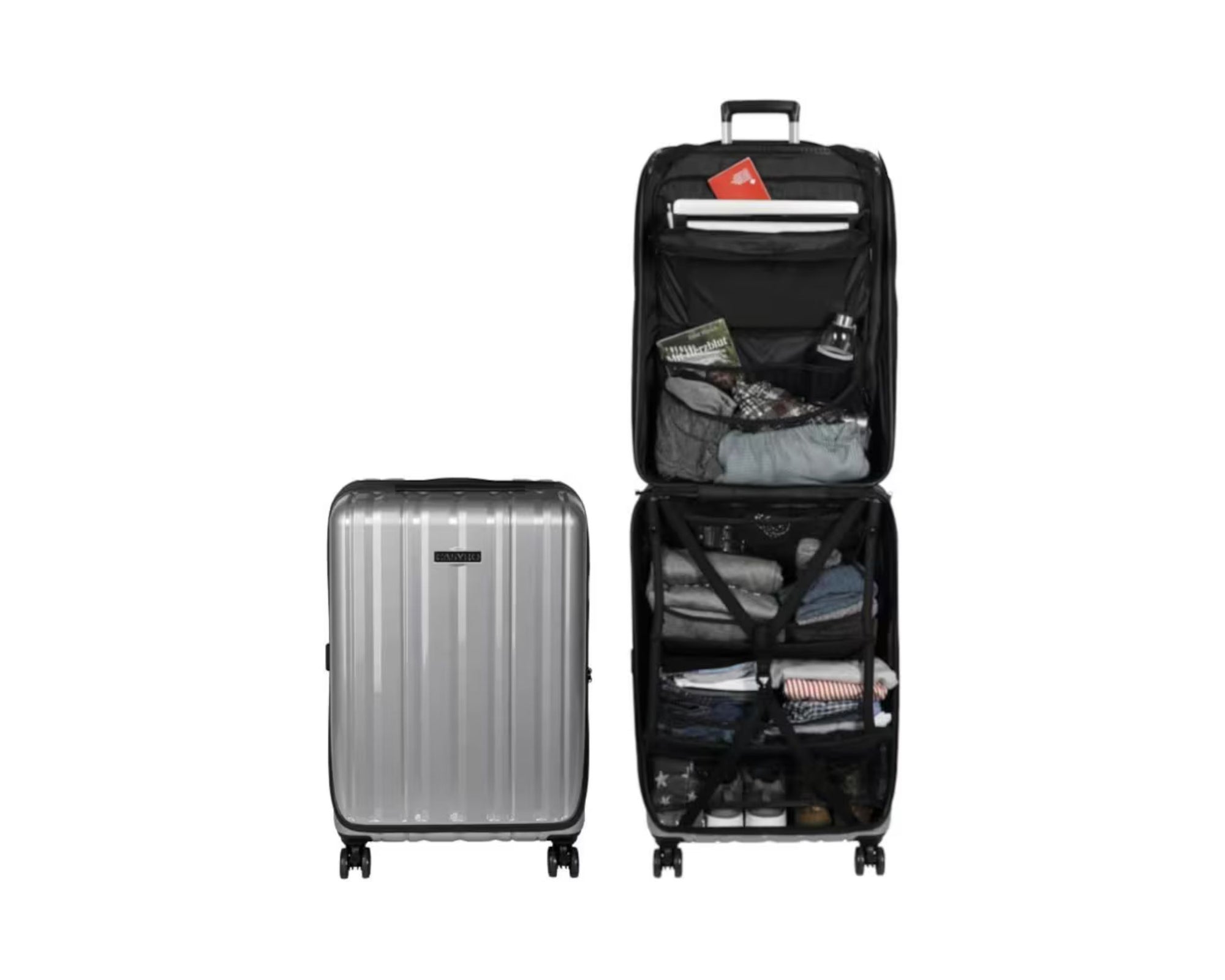 CASYRO Stand-Up Koffer Medium, 80L, Grau