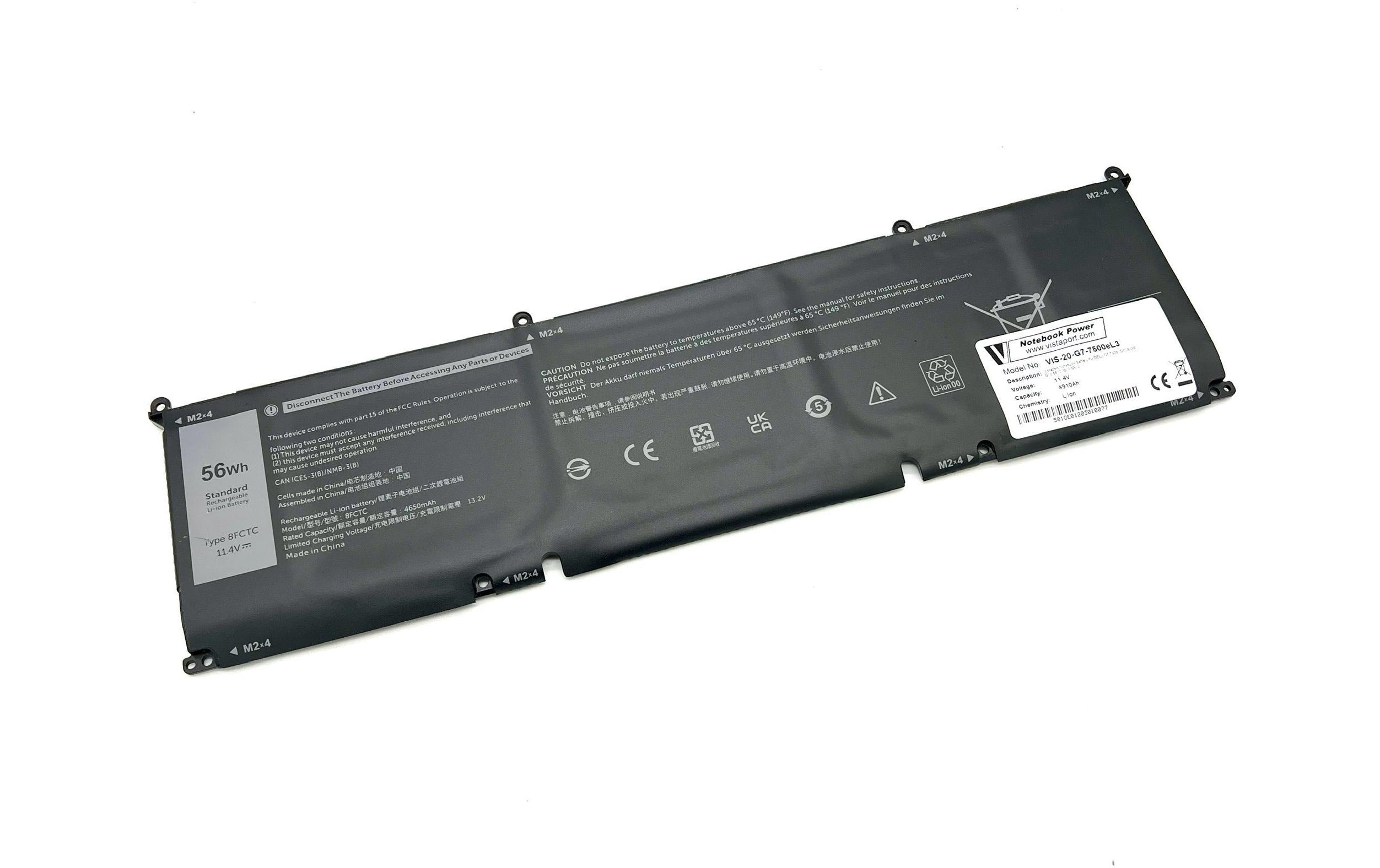 Vistaport Akku für Dell G15, G7, Inspirion, Precision, XPS, Alienware