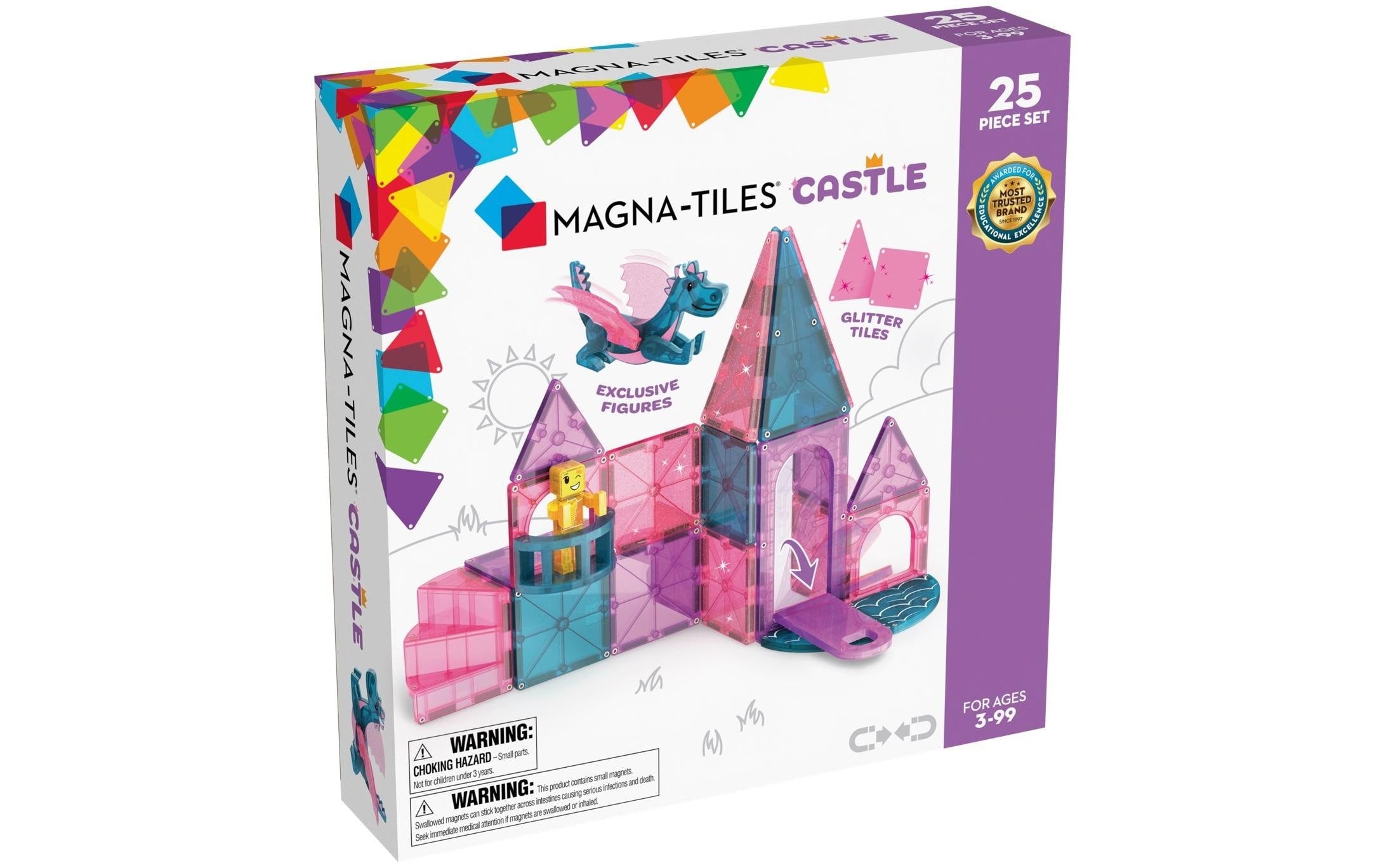 Magna-Tiles Bausteinmodell Schloss 25-teilig