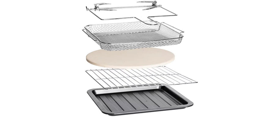 Gastroback Backofen Design Ofen Air Fry & Pizza 22 l, Schwarz