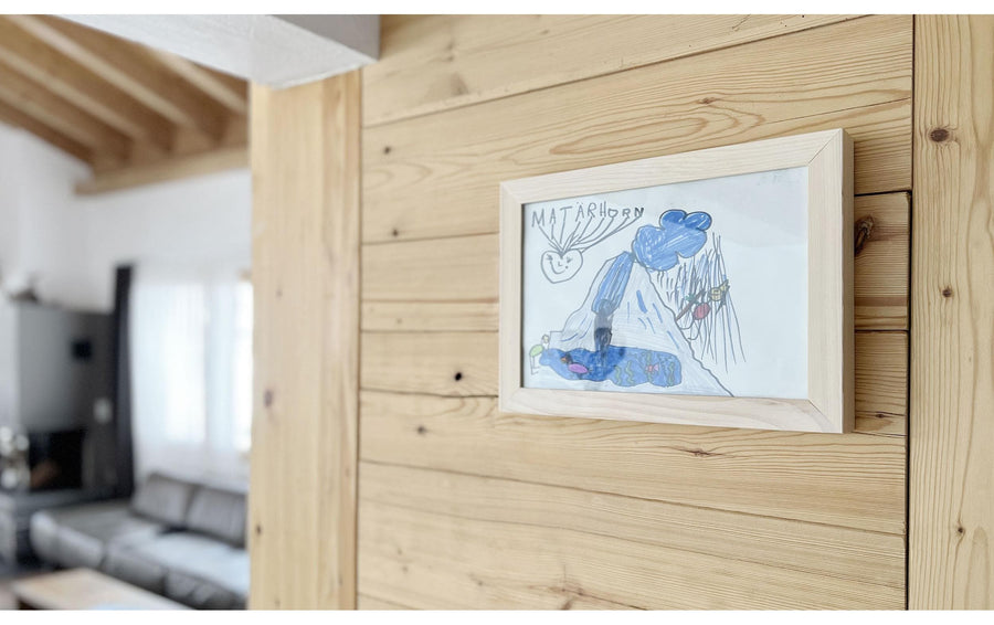 JAMU Bilderrahmen für Kinderzeichnungen Ahorn, A4 - Foto 3