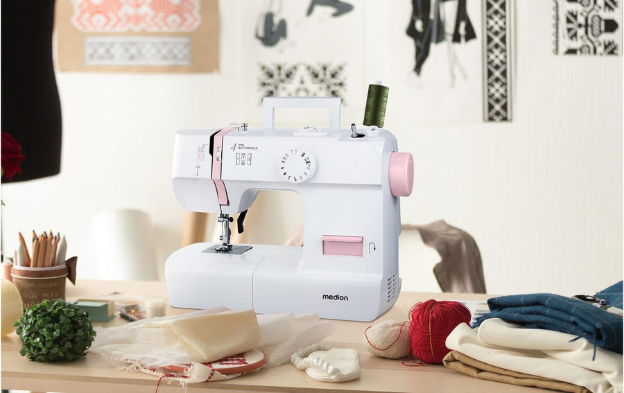 Medion Nähmaschine Life SM70 Weiss/Rosa - Foto 7