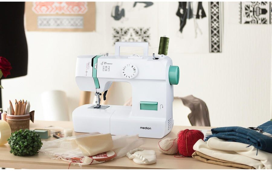 Medion Nähmaschine Life SM70 Weiss/Türkis - Foto 7