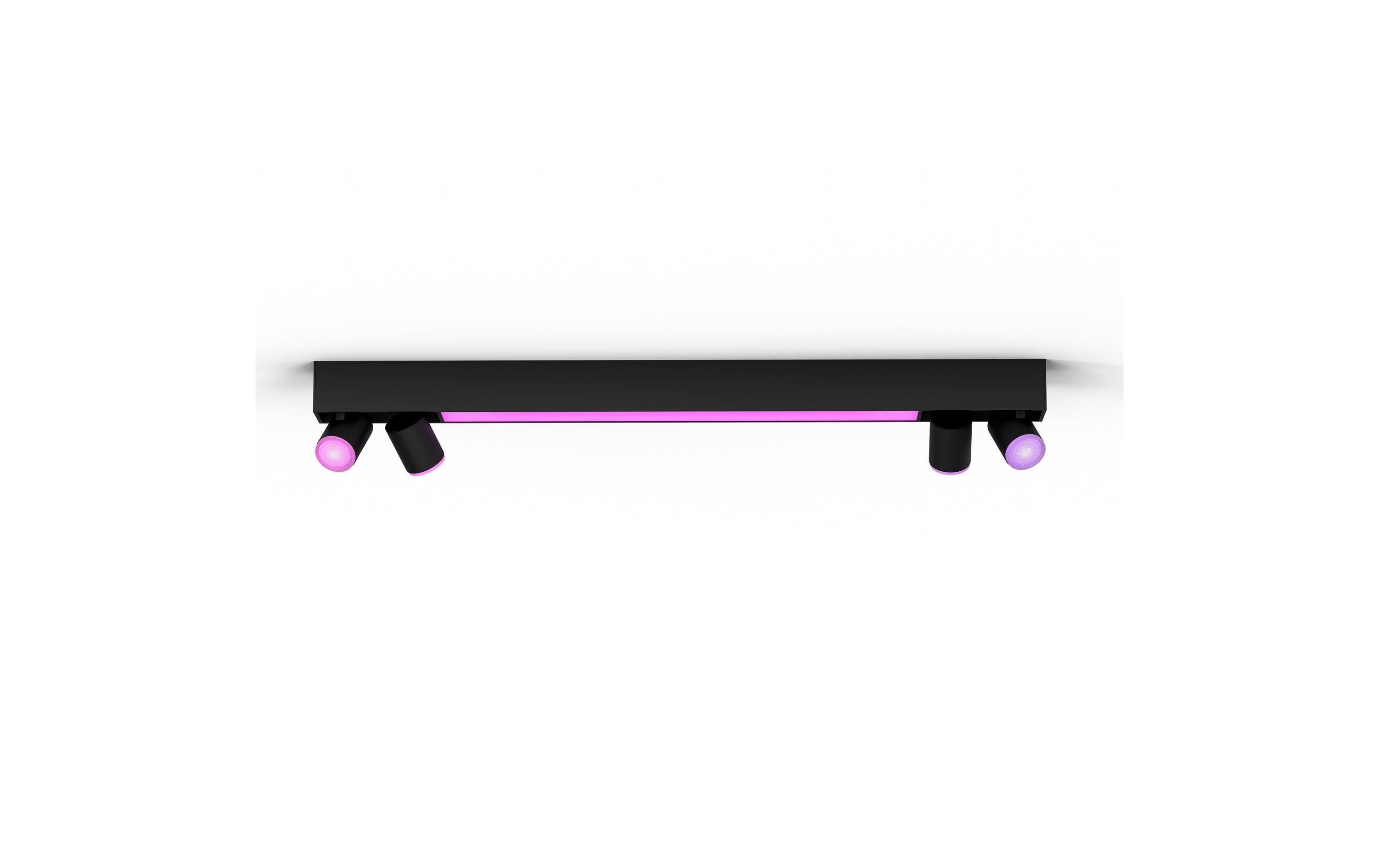 Philips Hue White & Color Ambiance Centris 4-Deckenspot Schwarz