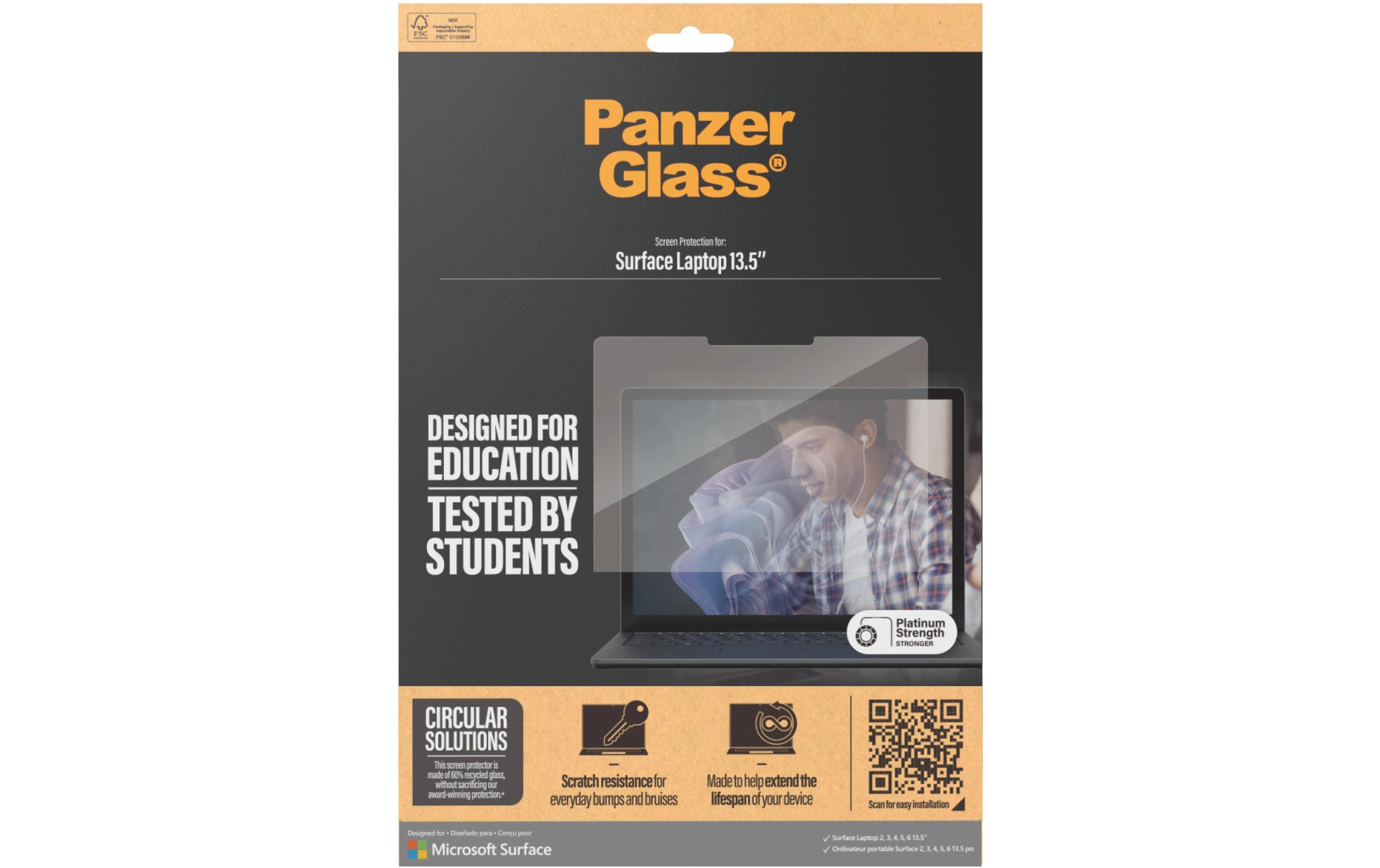 Panzerglass Bildschirmfolie Surface Laptop 13.5" 2 / 3 / 4 / 5 / 6