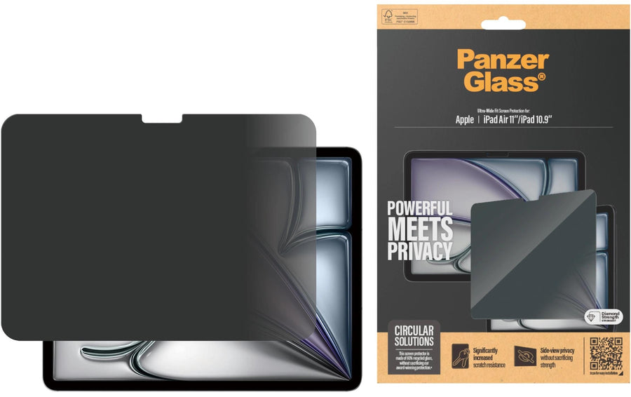 Panzerglass Tablet-Schutzfolie UWF 60% Recycled Privacy 10.9 " - Foto 2