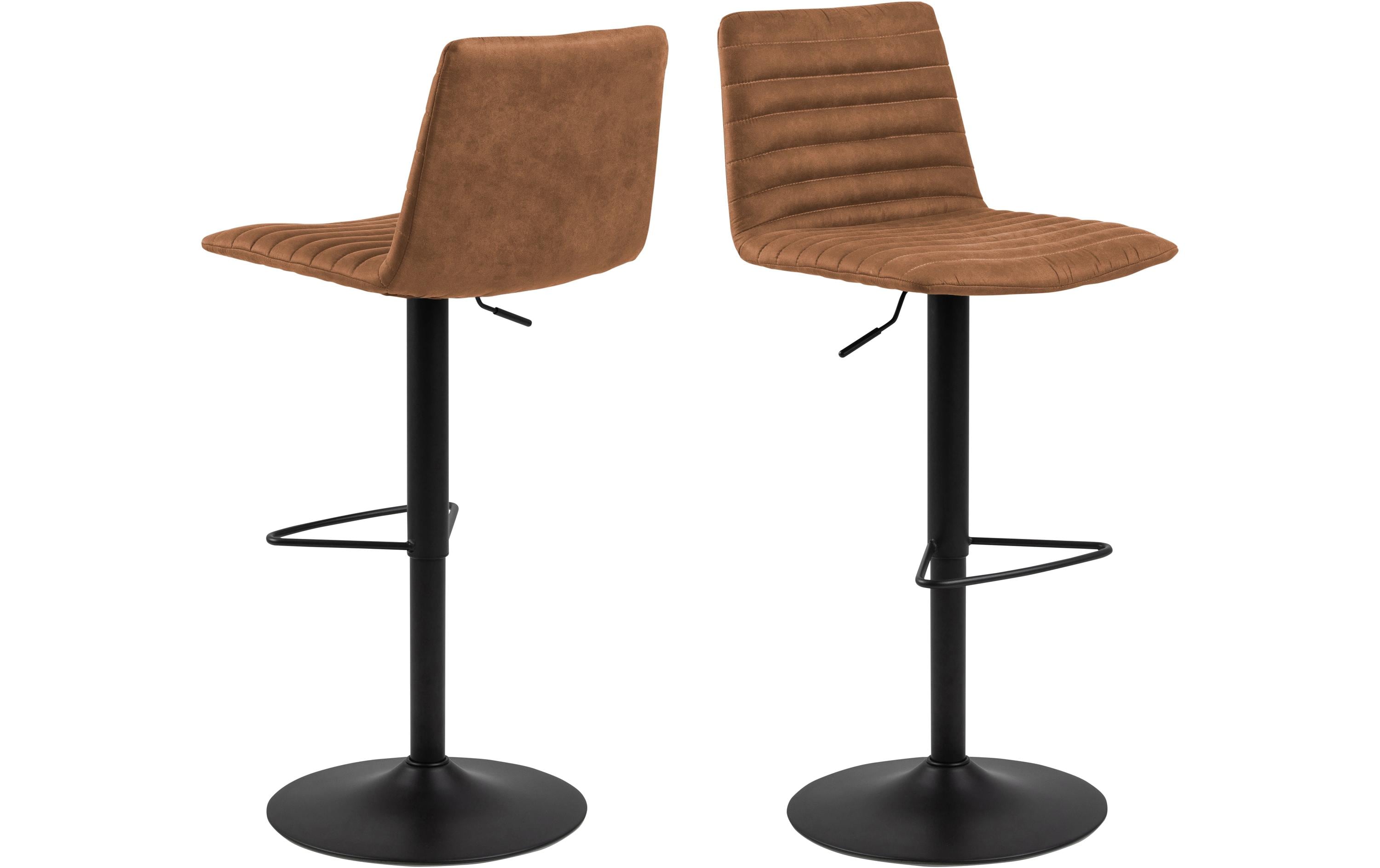 AC Design Sgabello da bar Kimmy, 2 pezzi, 50 x 110.5 cm, Camel