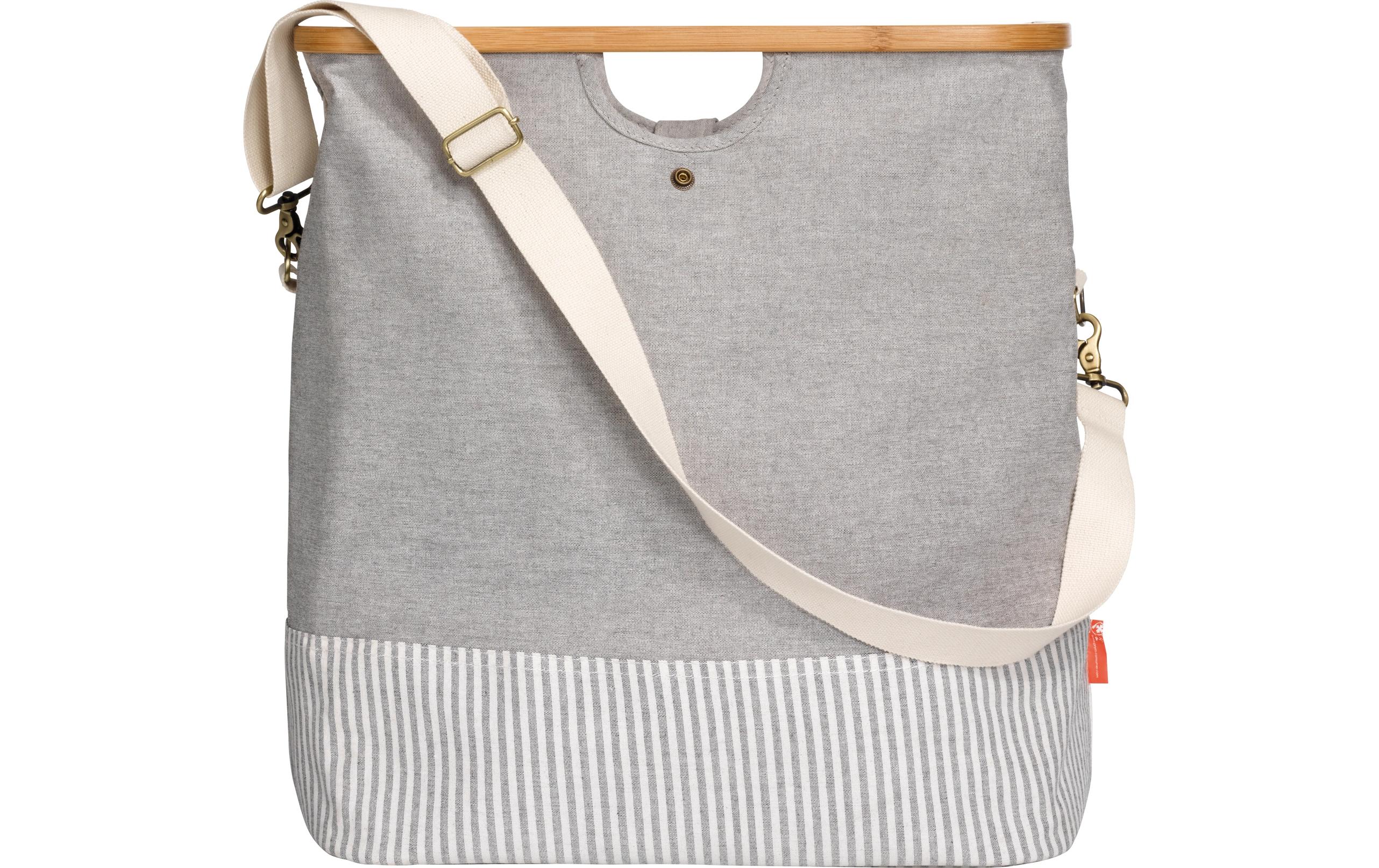 Prym Store & Travel Bag Canvas & Bamboo M Grau