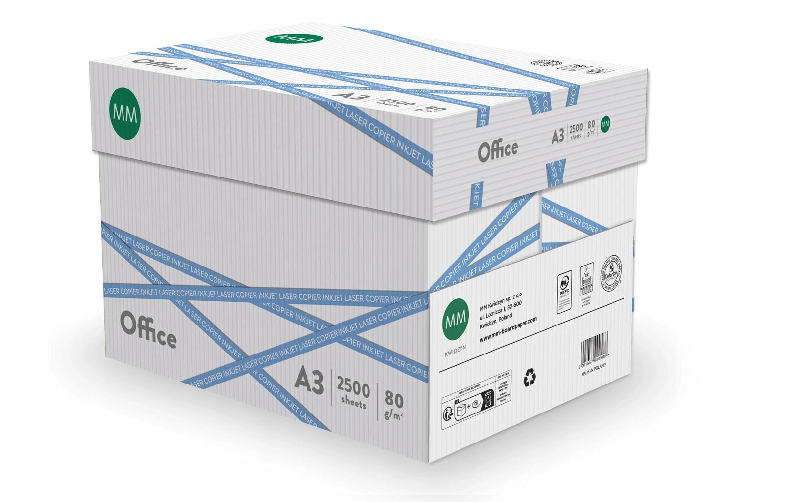 360 Kopierpapier Office A3, Weiss, 80 g/m², 1 Palette