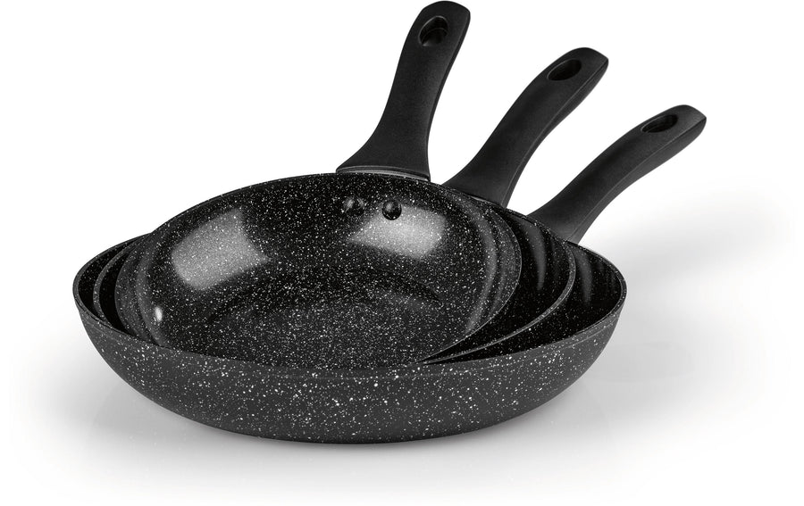 BRATmaxx Bratpfanne Aluminium Pfannen Set 3 Stück 20 cm/24 cm/28 cm - Foto 1