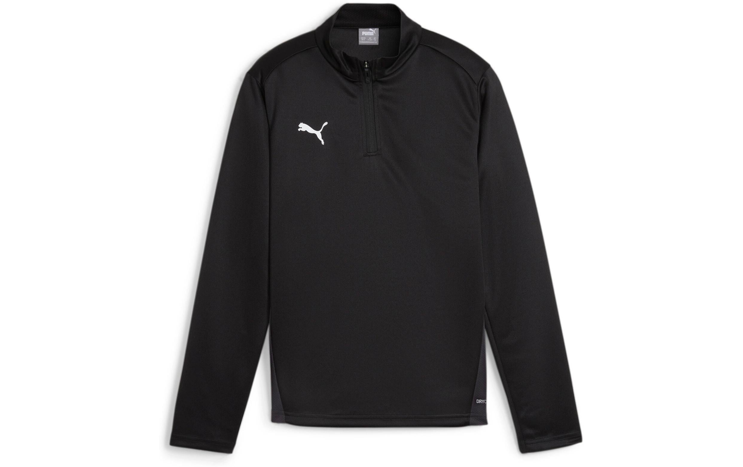 PUMA Zip Top teamGOAL Training 1/4 Jr 140, Schwarz