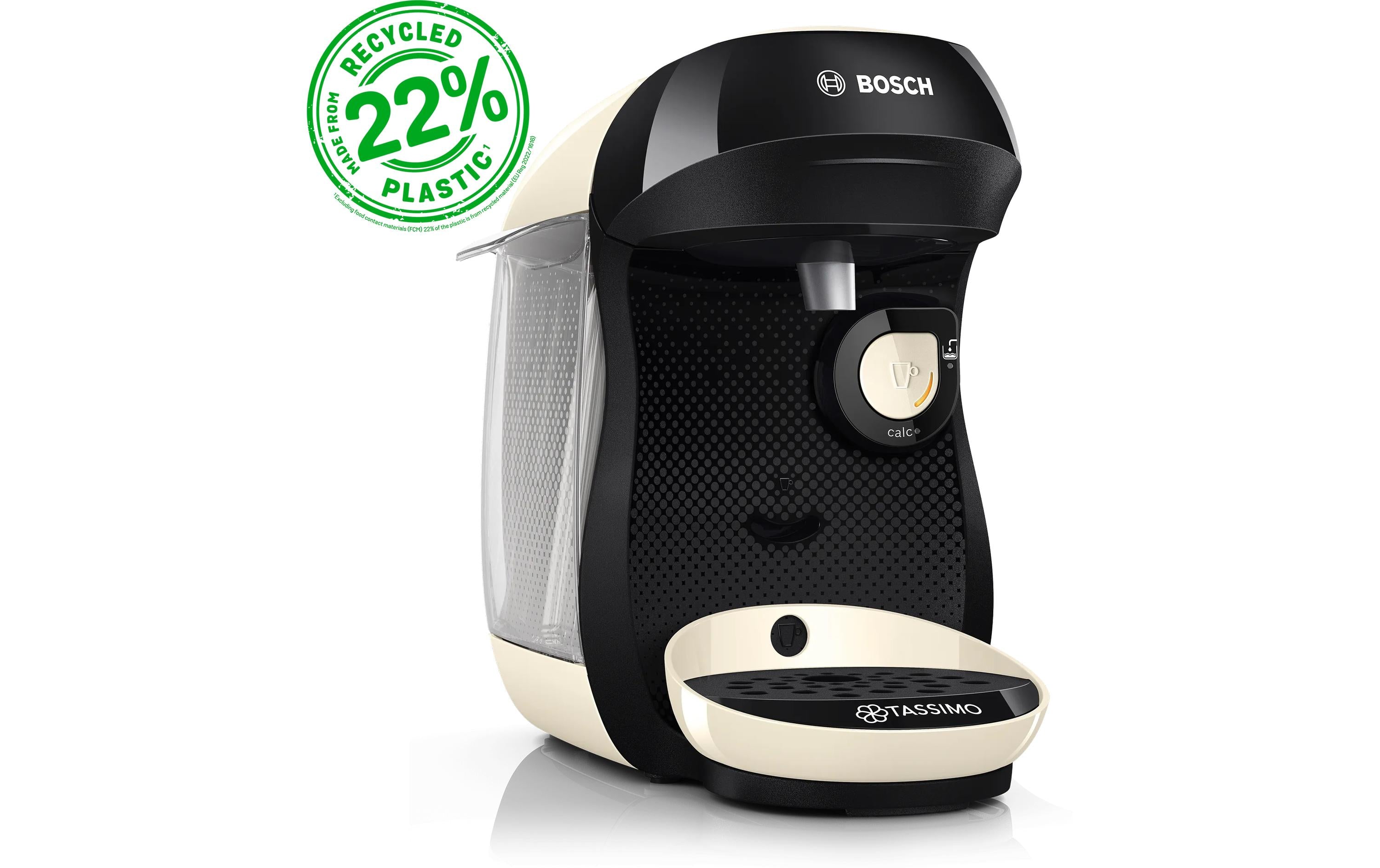 TASSIMO Kapselmaschine Happy friendly Schwarz/Crème