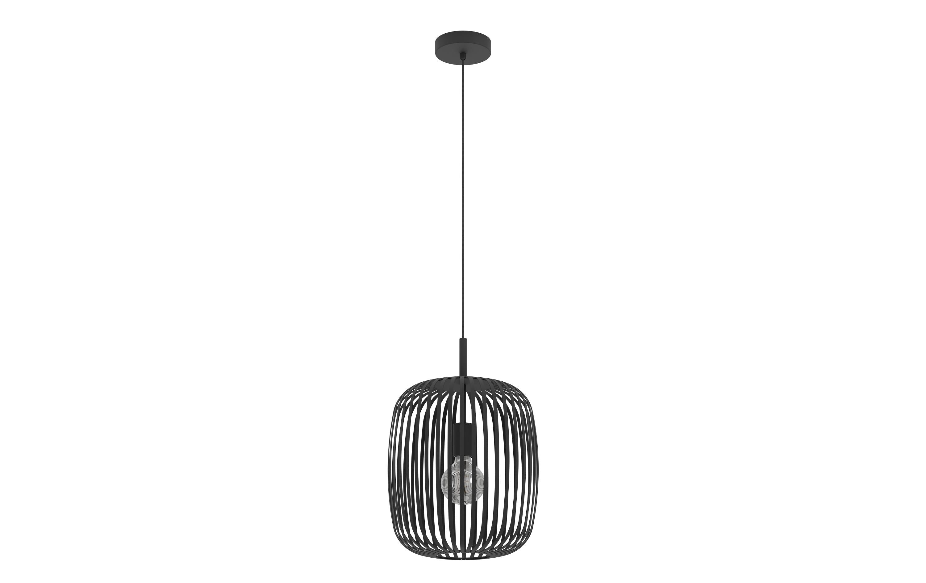 EGLO Leuchten Pendelleuchte ROMAZZINA schwarz E27