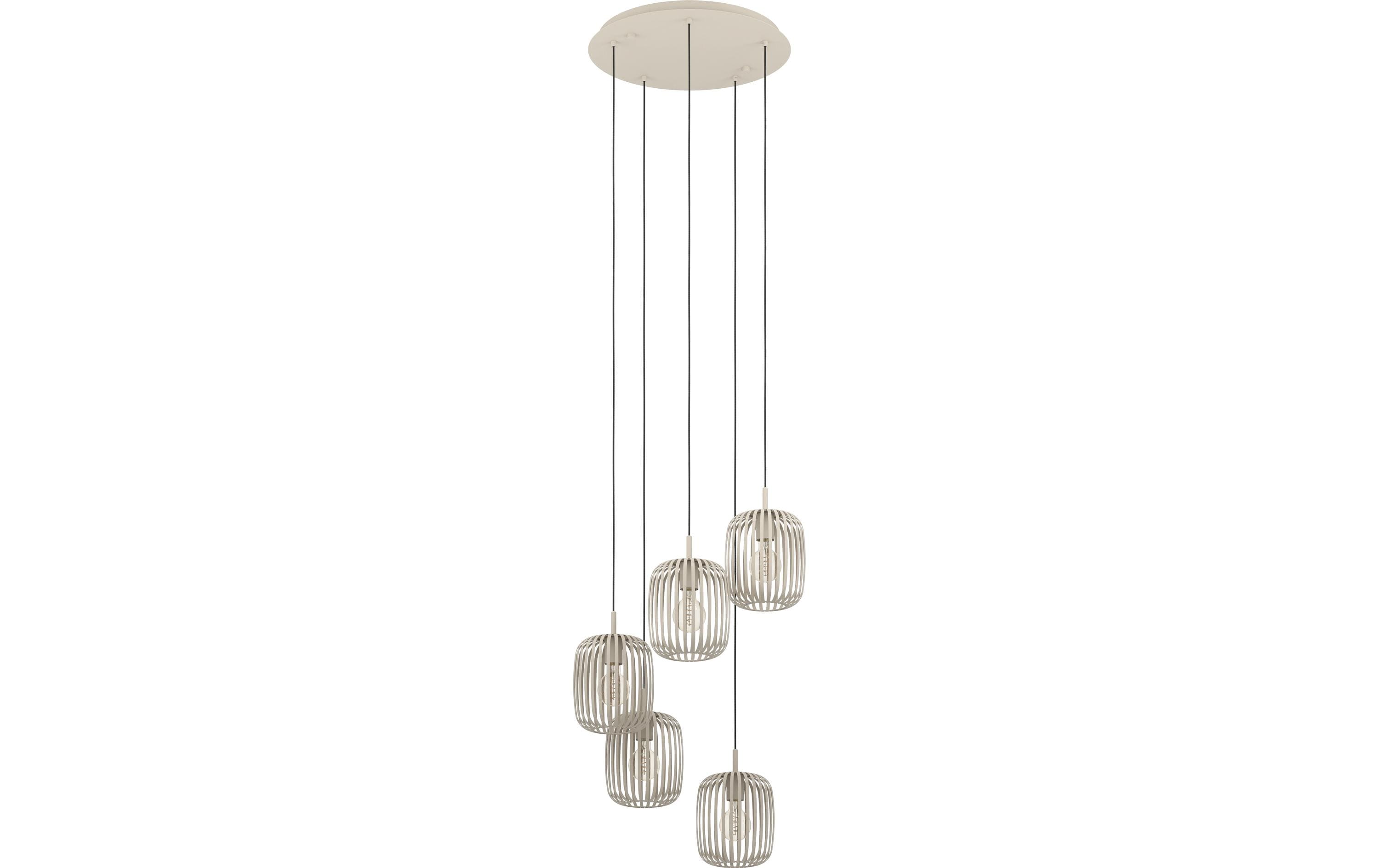 EGLO Leuchten Pendelleuchte ROMAZZINA beige exkl. E27 5x40W