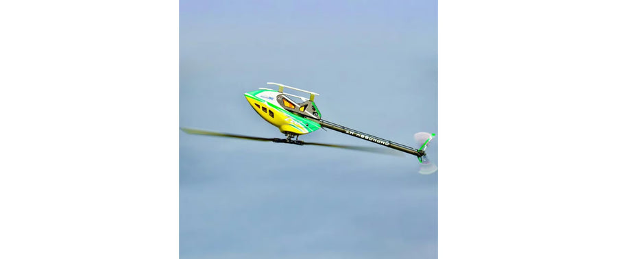 OMPHobby Helikopter M7 Lime Yellow Bausatz und Rotorblätter