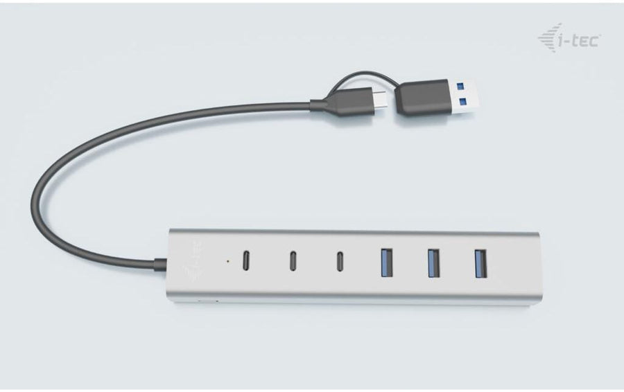 i-tec USB-Hub USB-C/USB-A, Metall, 3x USB-C, 4x USB-A - Foto 2
