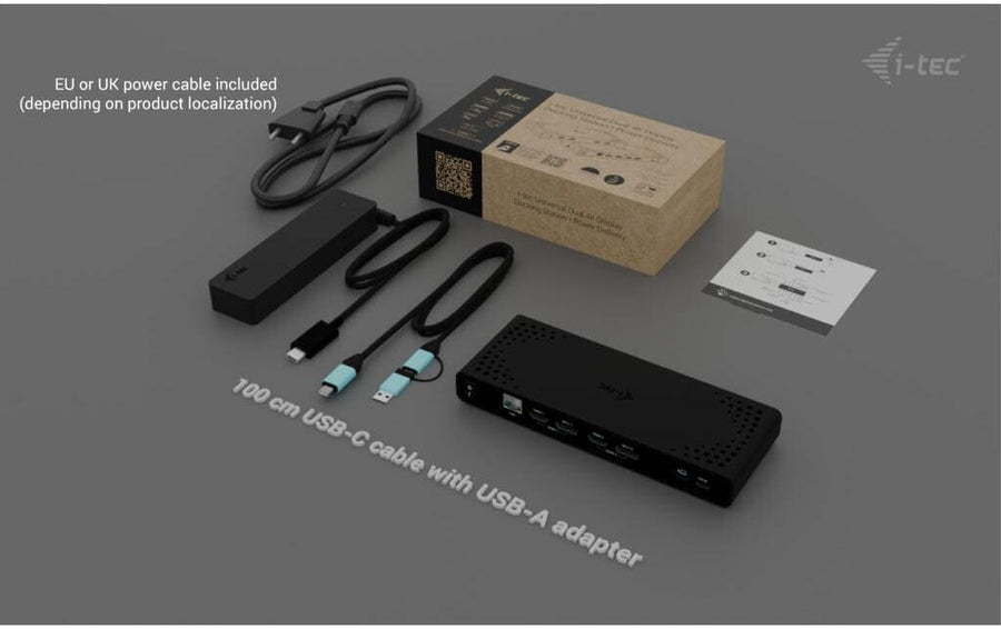 i-tec Dockingstation 2x 4K + PD 85 W + USB-C Ladegerät 100 W - Foto 2