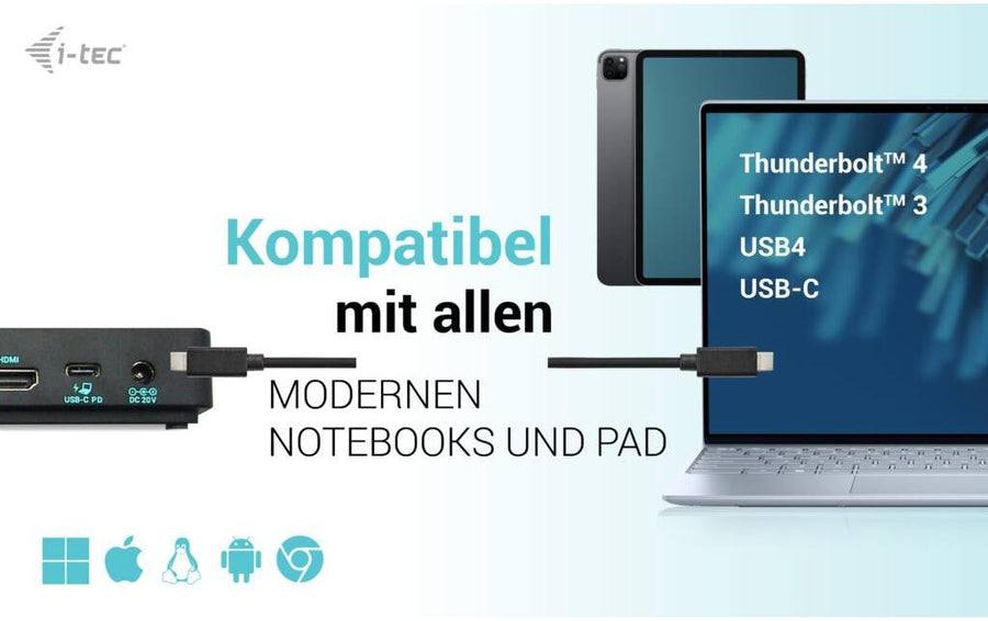 i-tec Dockingstation USB-C 3x 4K Gen 2 Pro + PD 100 W - Foto 7