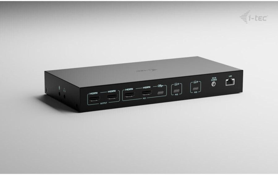 i-tec Dockingstation USB-C KVM Dock PRO Drei Hosts, 2x PD max 92W - Foto 2