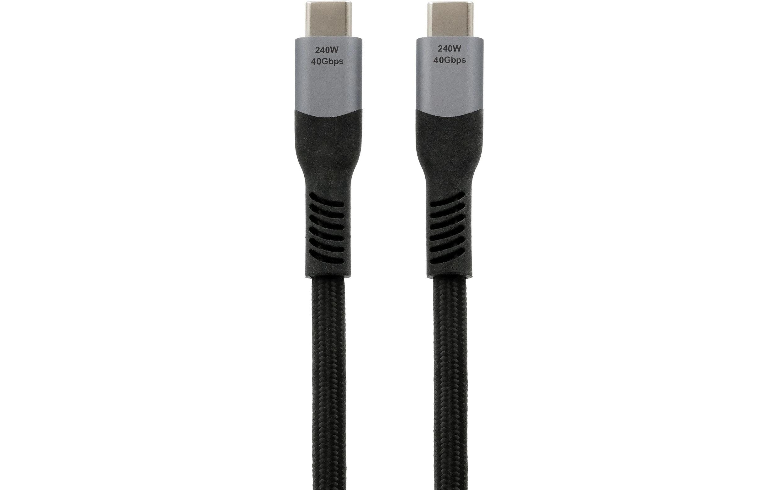 Exsys USB-Ladekabel EX-K1598 USB4 USB-C - USB-C 2 m