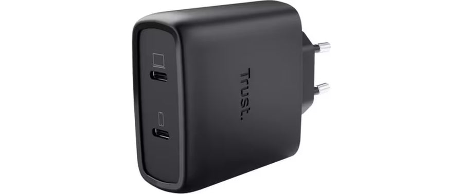 Trust Maxo USB-C-GaN 65 W mit 2 Anschlüssen Schwarz
