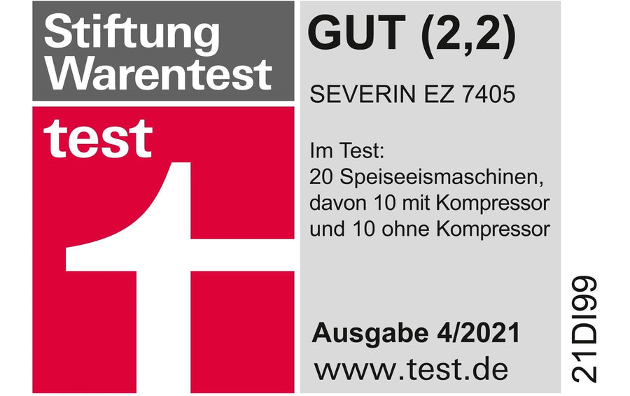 Severin Eismaschine EZ 7405 2 l, Silber