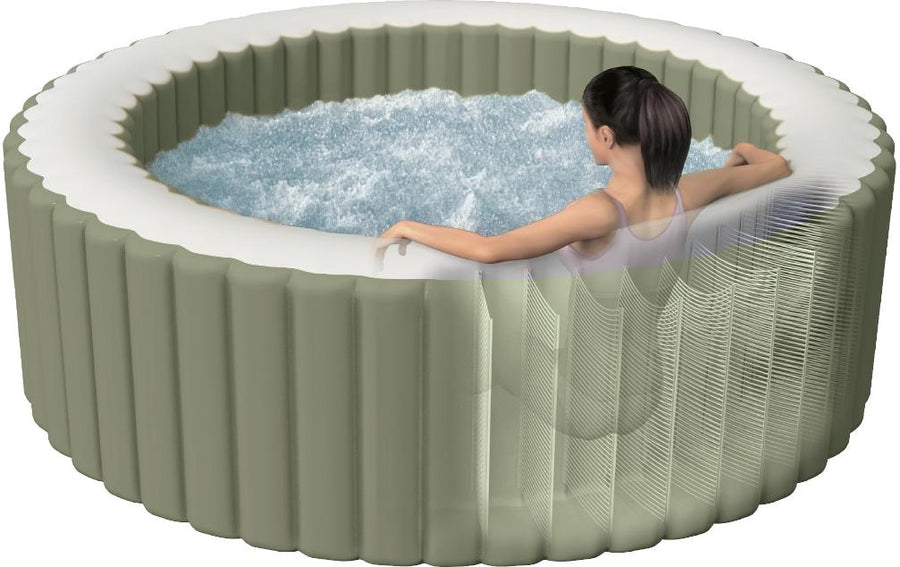 Intex 4-Personen Olive Grün Round Bubble Spa Set Ø 196 - Foto 2