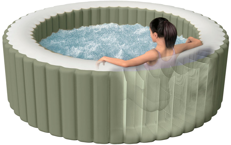 Intex 6-Personen Olive Grün Round Bubble Spa Set Ø 216 - Foto 3